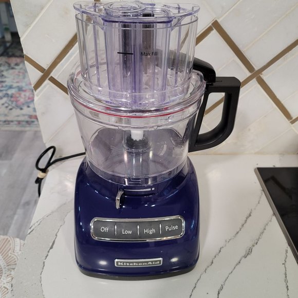 KitchenAid KFP0930BU 9-Cup Food Processor with Exact Slice System no blades - Picture 12 of 15